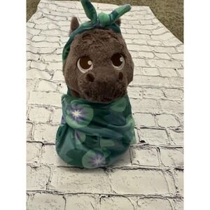 Disney Park Babies Hippo Plush Swaddle Wild Conservation Fund Animal Kingdom 10"